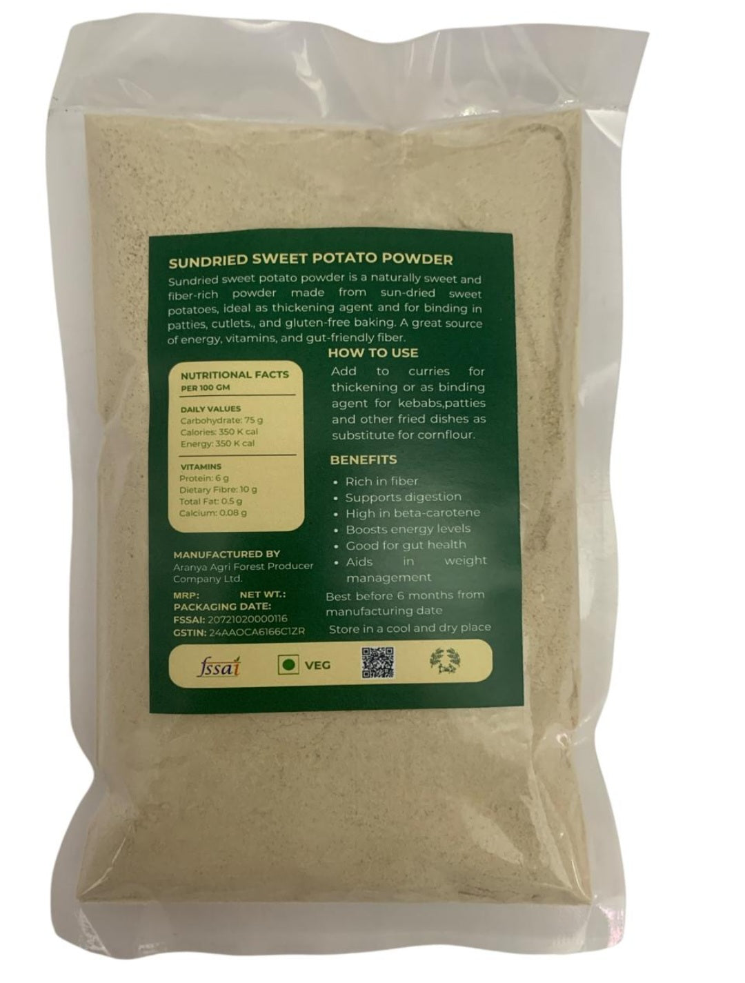 Sundried Sweet Potato Powder
