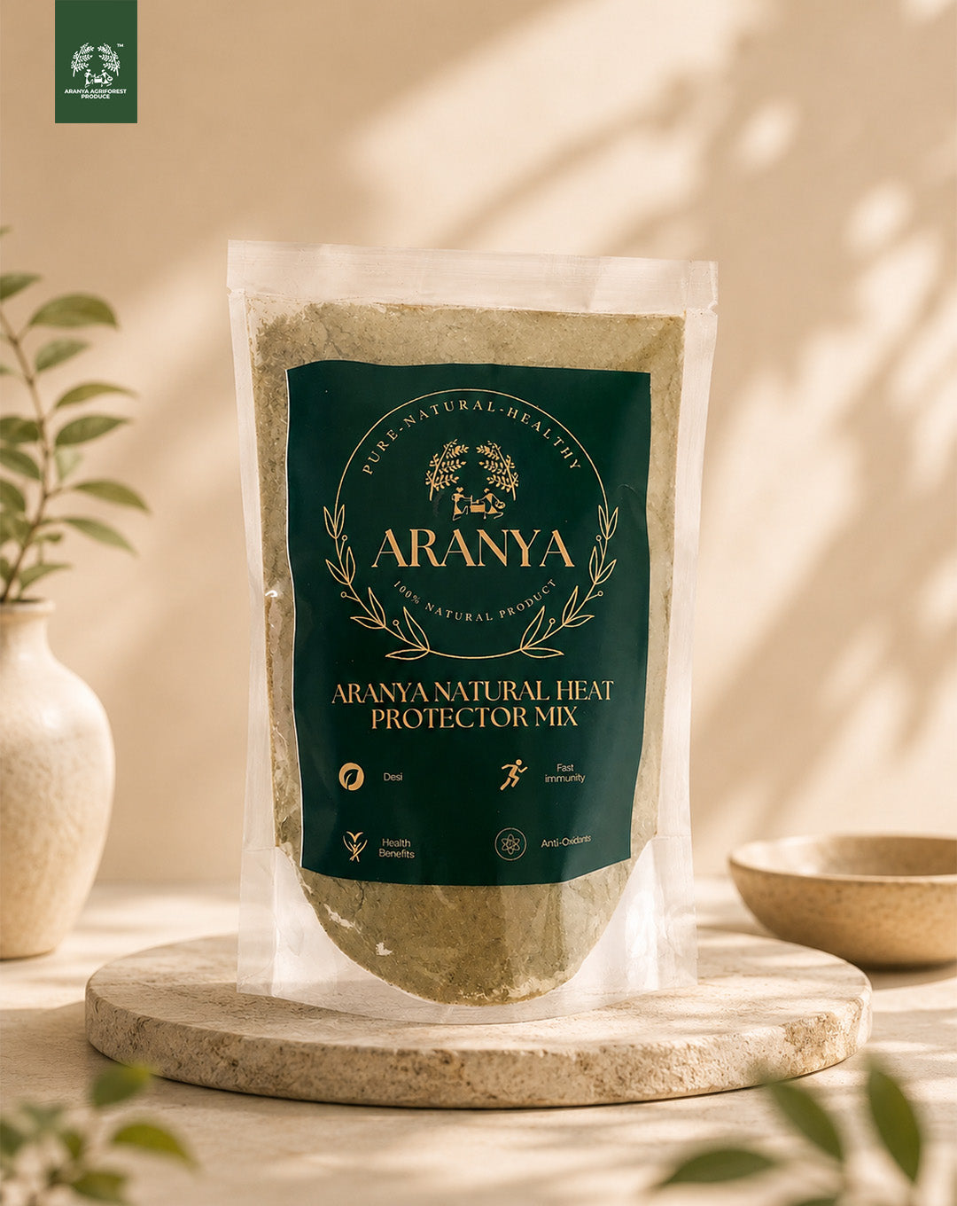 Natural Heat Protector Mix | Cooling Drink Mix with Fennel, Rose & Cardamom | 100g