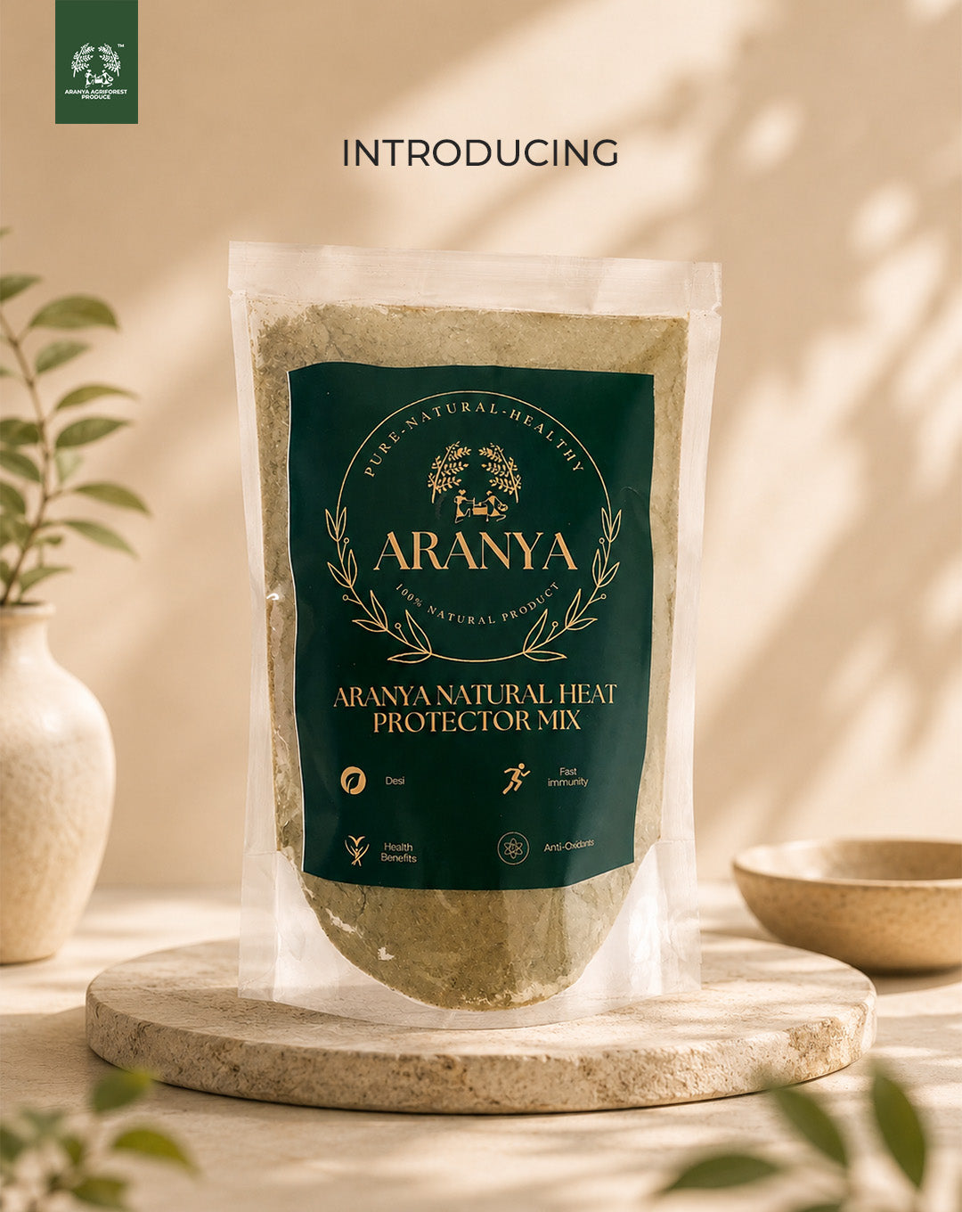 Natural Heat Protector Mix | Cooling Drink Mix with Fennel, Rose & Cardamom | 100g