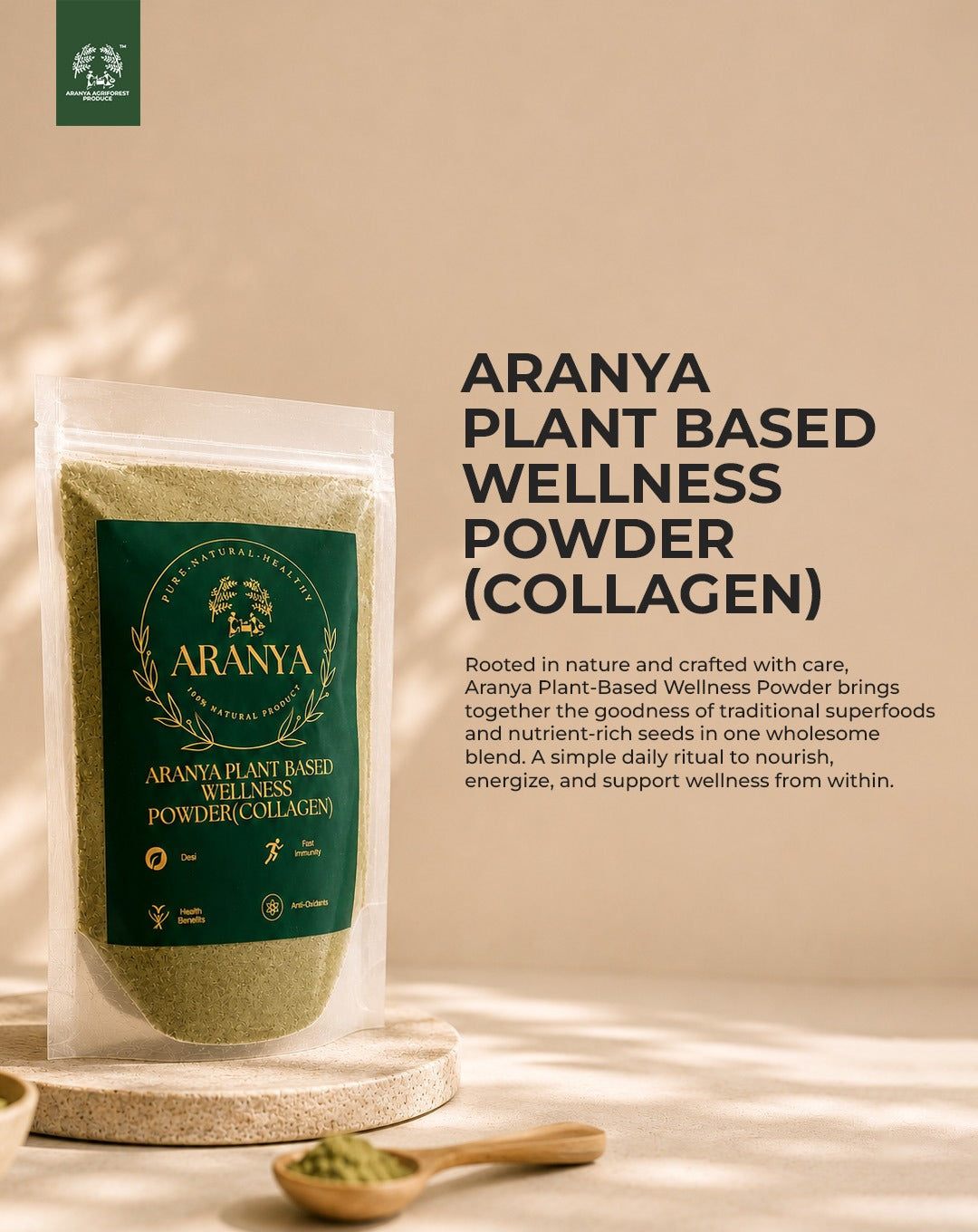 Aranya Plant Based Wellness Powder (Collagen)